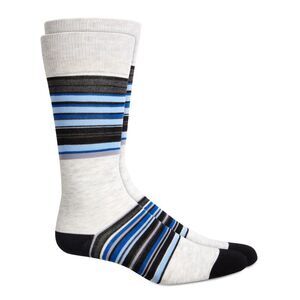 ALFATECH BY ALFANI Mens Eternal Blue Navy Comfortable Dress Crew Socks 7-12